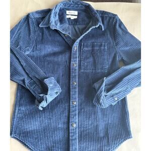 Madewell Easy Fit Corduroy Button Down Shirt Blue Long Sleeve Women's XS